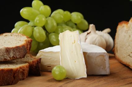 Baked Anchovy Grape Crostini