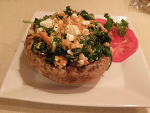Portabella stuffed mushroom