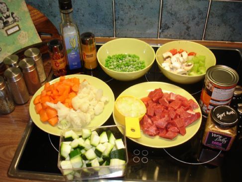 Special beef and chickpea curry