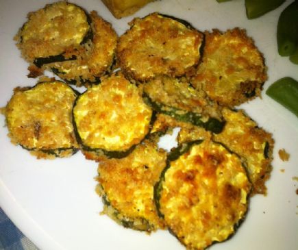 Cheesy Baked Zucchini Chips