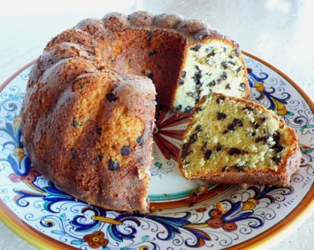 Cream Cheese Chocolate Chip Pound Cake