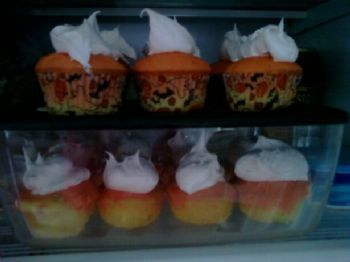 Candy Corn Cupcakes