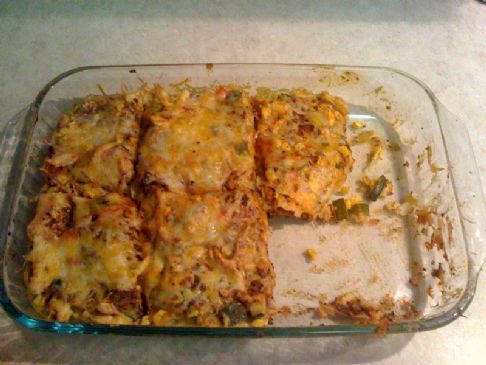 Mexican Chicken Casserole with Veggies