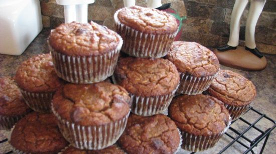 Banana walnut raisin (gluten & sugar free) muffins
