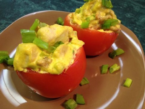 Curry Chicken Stuffed Tomatoes