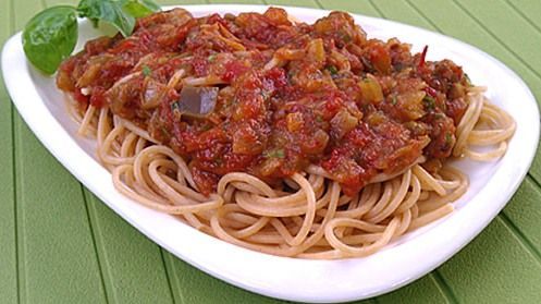 Super Fresh Homemade Italian Eggplant Spaghetti Sauce 