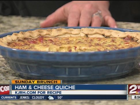 Lean Ham and Cheese Quiche'