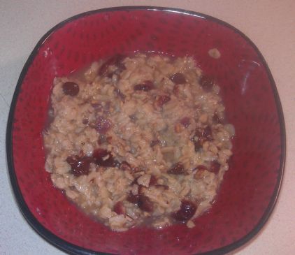 Orange Cranberry Oatmeal