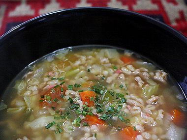Beef Barley Cabbage Soup