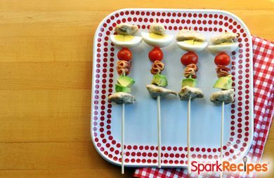 Cobb Salad Party Kabobs