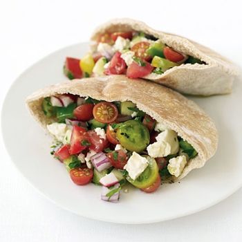 Greek Salad Pita Sandwich