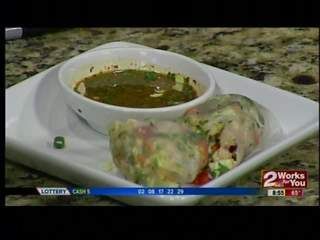 Vietnamese Chicken Salad Rolls with GInger Lime Dipping Sauce