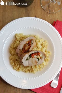 Stuffed Pork Tenderloin Caprese Style