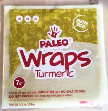 Paleo Wraps Tumeric