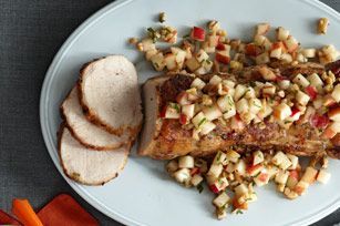 Roast Pork with Fresh Pear Salsa