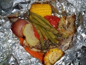 Campfire Chicken Packets