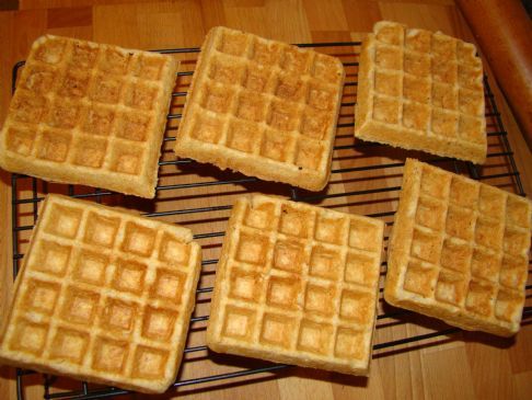 Whole Wheat Flaxseed Belgian Waffles