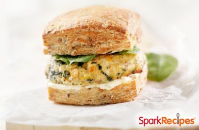 Greek Turkey Burgers (Spanikopita Burgers)