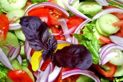 Garden Salad with Roasted Chicken