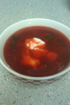 Authentic Vegetarian Russian Borscht