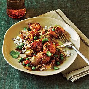 Bombay Shrimp Curry w/ Coconut Rice (CL 7/11)