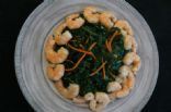 Stir-fried Kale with Slivered Carrots  RECIPE