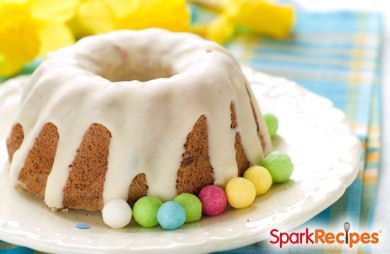 Glazed Almond Pound Cake 