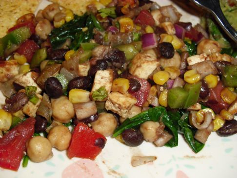 Black Bean, Corn and Tofu Salad