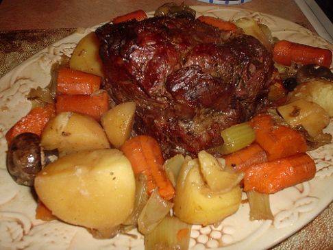 crockpot eye of round roast