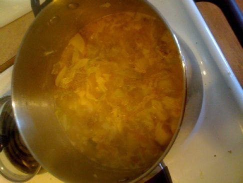 sausage potato and cabbage soup