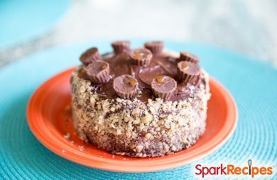 Individual Peanut Butter Chocolate Ice Cream Cakes