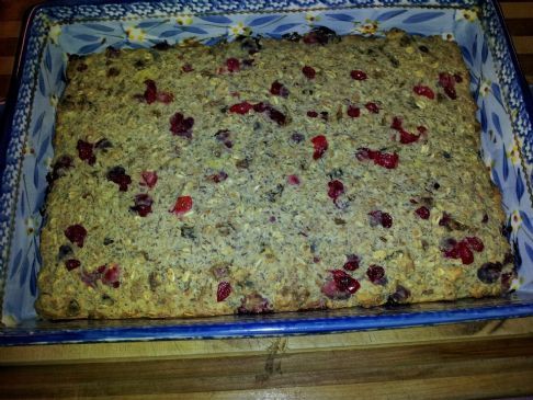 Cranberry Orange Oatmeal bars