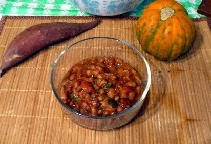 Pinto Beans with Spinach & Turkey Bacon