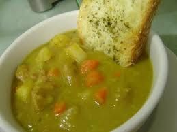 Split Pea Soup with bacon