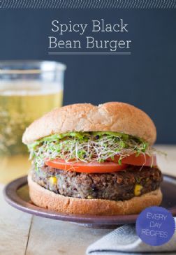 Vegan Spicy Black Bean Burgers