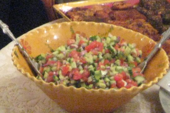 Summer Tomato Salad (Shirazi - Persian Salad)