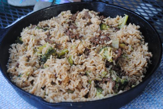 Hamburger Broccoli Rice