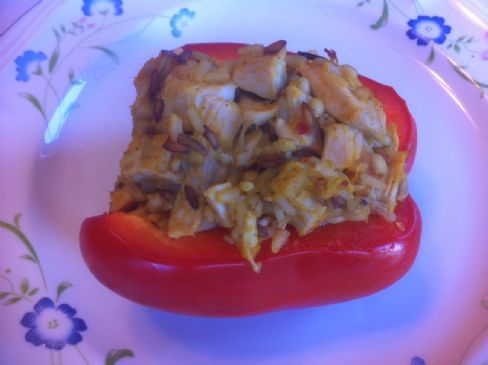 Stuffed pepper (turkey & curry 7 grains medley)