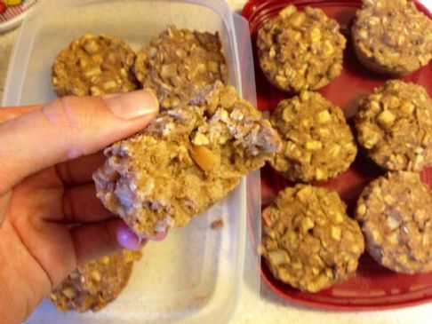 Peanut butter apple whole wheat muffins