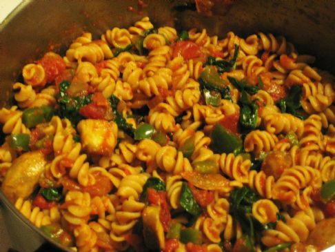 Vegetable Whole Wheat Pasta