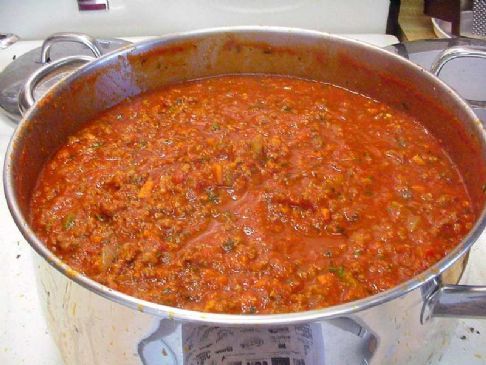 Delicious Spaghetti Sauce (w/ground chicken)