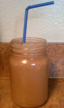 Make Ahead Breakfast Smoothie (Chocolate, PB2 & Oatmeal)