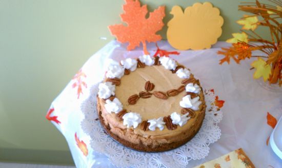 Pumpkin Cheesecake (low fat, sugar free)