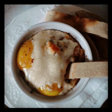 Baked Eggs with Spinach & Red Potatoes