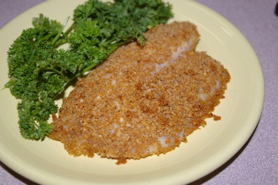 Panko & Parmesan Crusted Oven Baked Tilapia (NO ADDED SALT!)