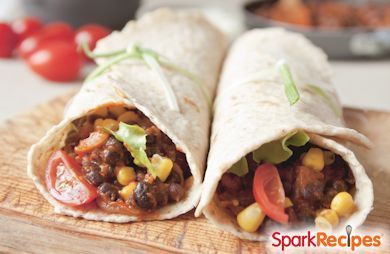 Slow Cooker Vegetarian Burritos