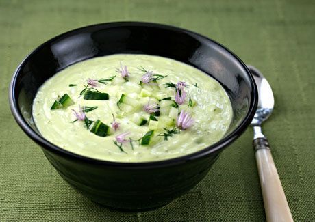 Chilled Asparagus Soup With Spinach & Avocado