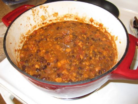 Sweet Potato and Black Bean Chili