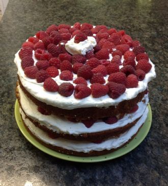Raspberry Cream Cake