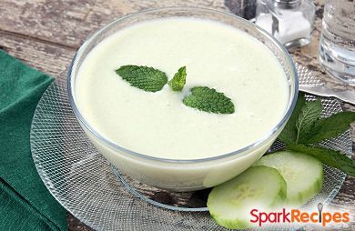 Chilled Cucumber Avocado Soup